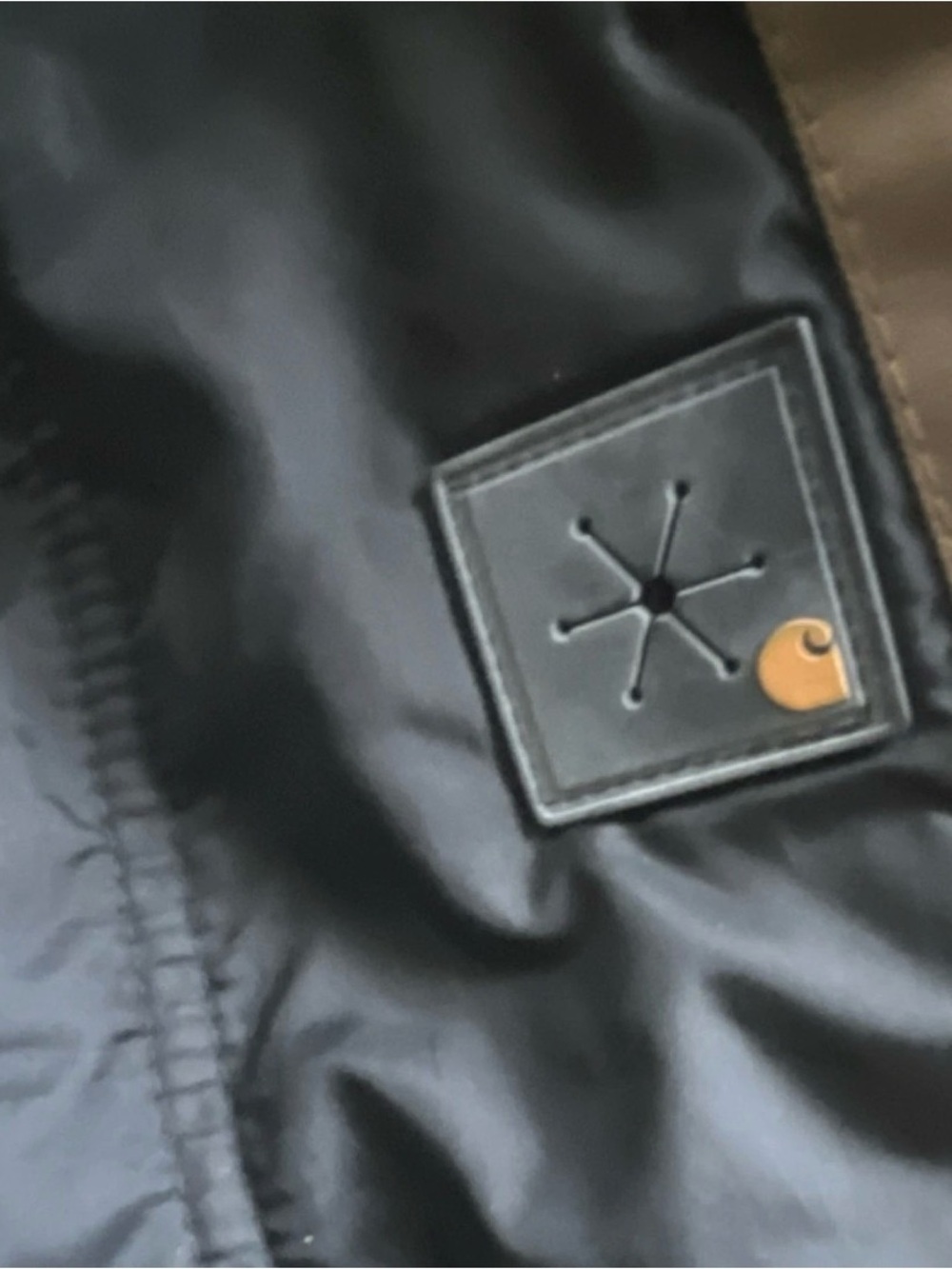 Carhartt Brown Hooded Heavyweight Work Bomber Jacket Men’s XL Log Creek TimberCo - Picture 9 of 13